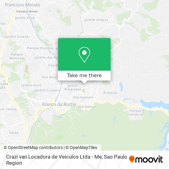 Mapa Crazi van Locadora de Veiculos Ltda - Me