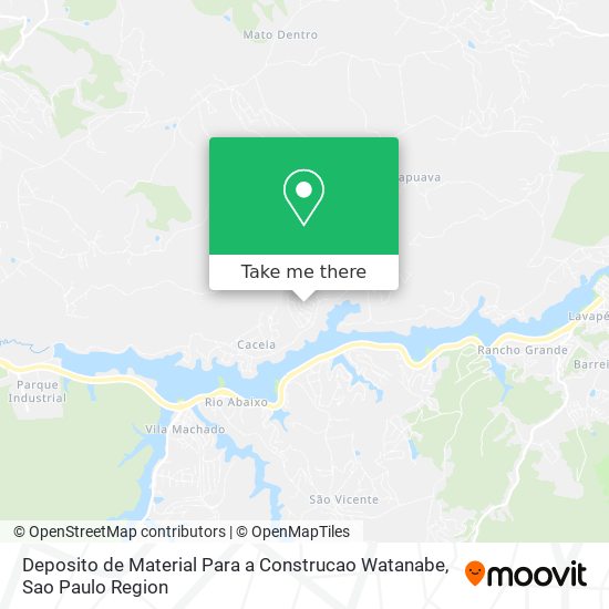 Mapa Deposito de Material Para a Construcao Watanabe