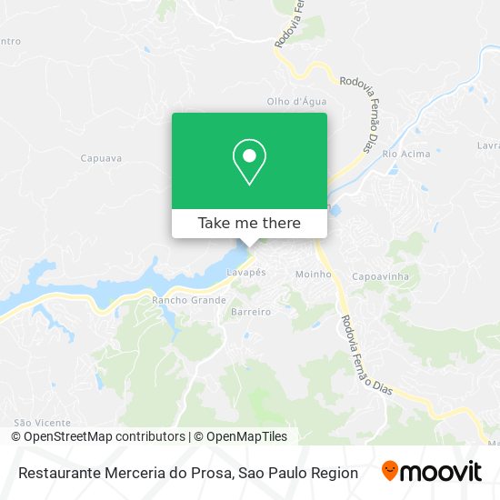 Restaurante Merceria do Prosa map