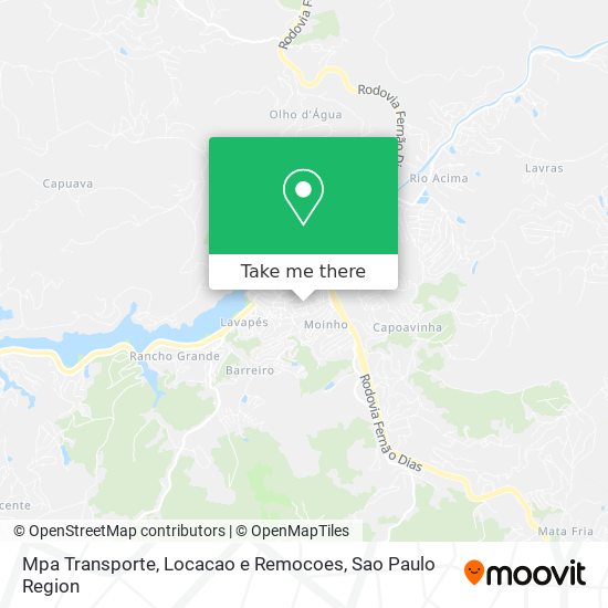 Mpa Transporte, Locacao e Remocoes map