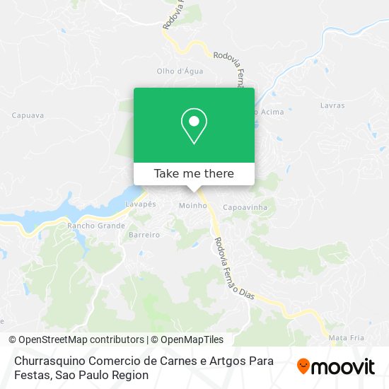 Churrasquino Comercio de Carnes e Artgos Para Festas map