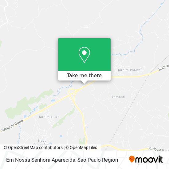 Mapa Em Nossa Senhora Aparecida