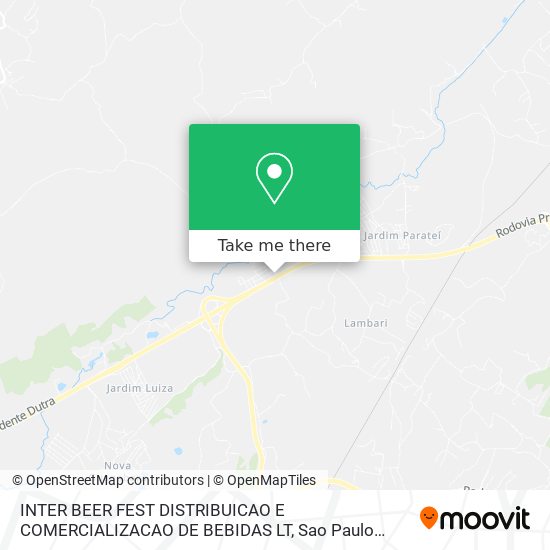 INTER BEER FEST DISTRIBUICAO E COMERCIALIZACAO DE BEBIDAS LT map