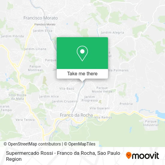 Supermercado Rossi - Franco da Rocha map