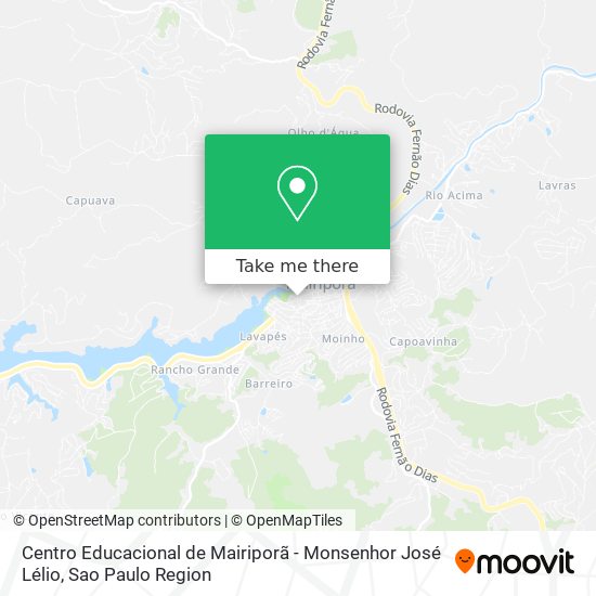 Centro Educacional de Mairiporã - Monsenhor José Lélio map