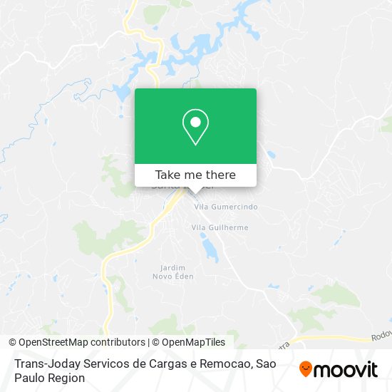 Trans-Joday Servicos de Cargas e Remocao map