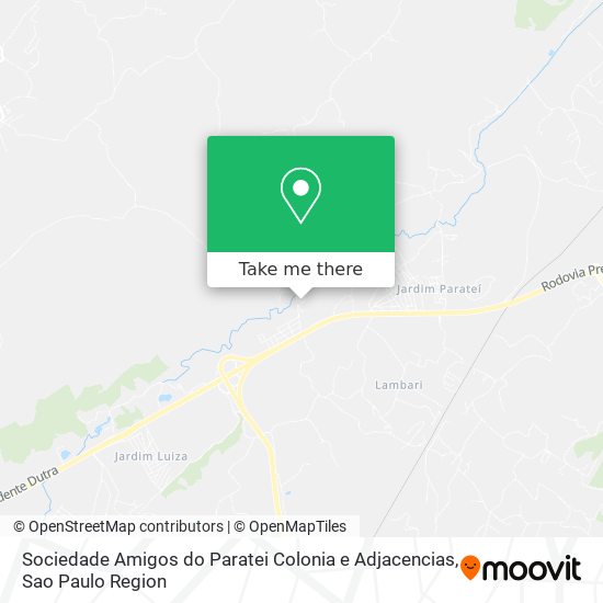 Sociedade Amigos do Paratei Colonia e Adjacencias map