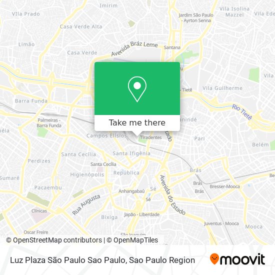 Luz Plaza São Paulo Sao Paulo map