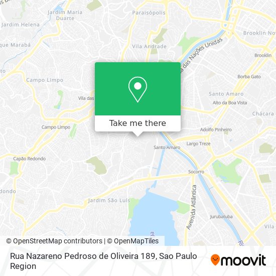 Rua Nazareno Pedroso de Oliveira 189 map