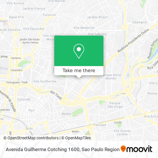 Avenida Guilherme Cotching 1600 map