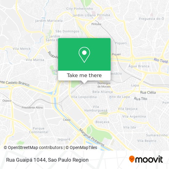 Rua Guaipá 1044 map