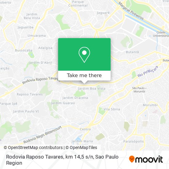 Rodovia Raposo Tavares, km 14,5 s / n map