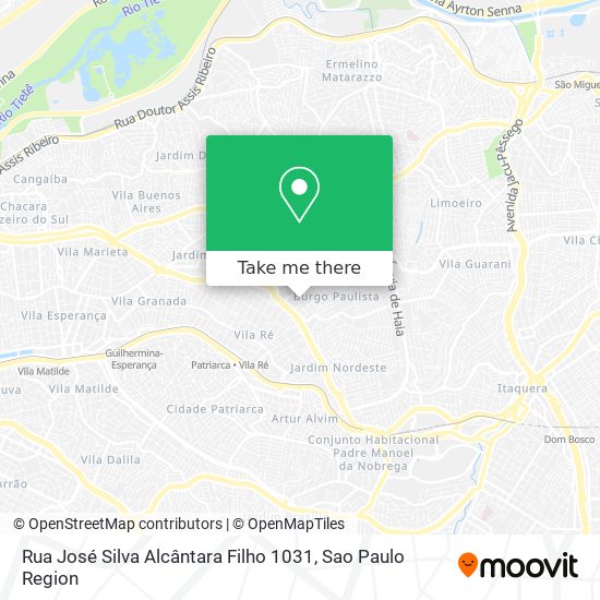 Rua José Silva Alcântara Filho 1031 map