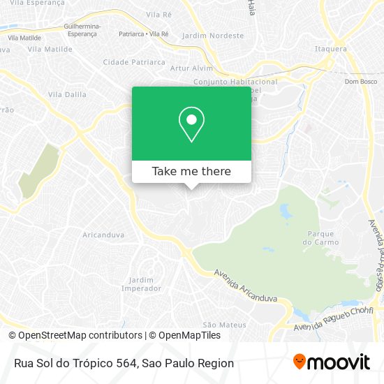 Rua Sol do Trópico 564 map