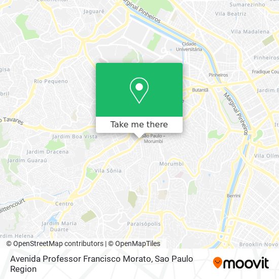 Avenida Professor Francisco Morato map