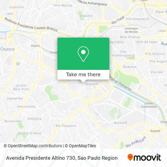 Mapa Avenida Presidente Altíno 730