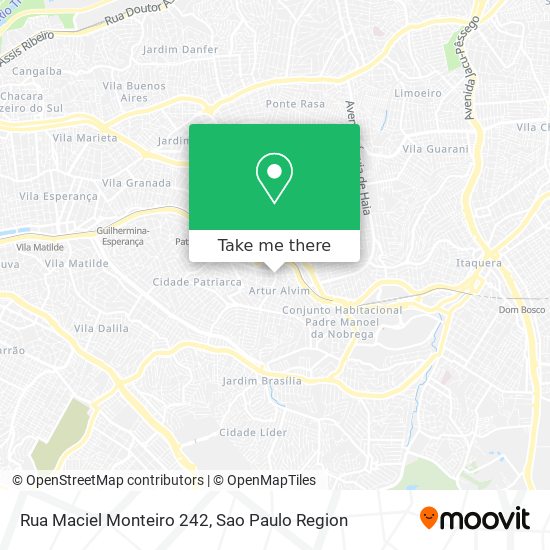 Mapa Rua Maciel Monteiro 242