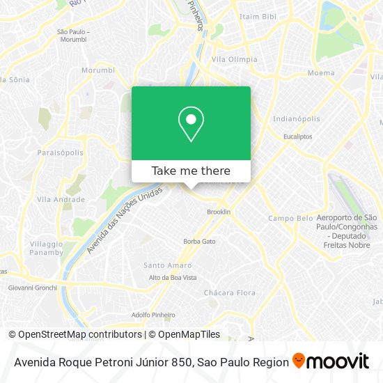 Mapa Avenida Roque Petroni Júnior 850