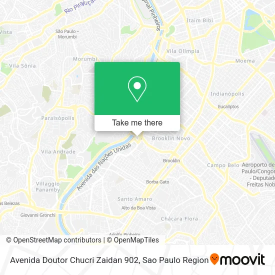 Avenida Doutor Chucri Zaidan 902 map