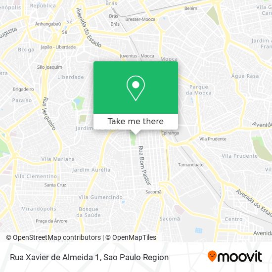 Mapa Rua Xavier de Almeida 1