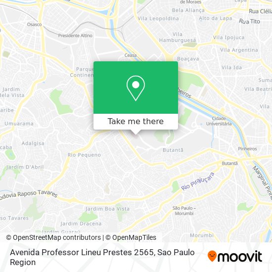 Avenida Professor Lineu Prestes 2565 map