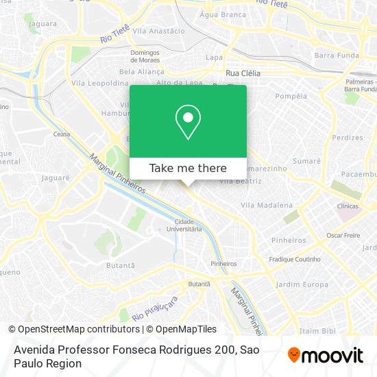 Avenida Professor Fonseca Rodrigues 200 map
