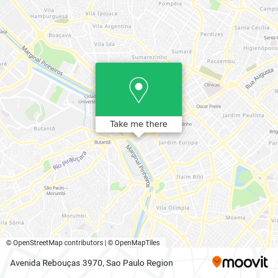 Avenida Rebouças 3970 map