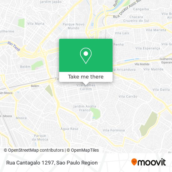 Mapa Rua Cantagalo 1297