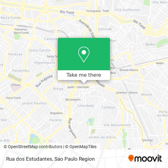 Rua dos Estudantes map