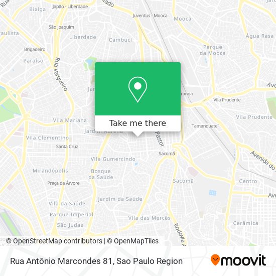 Mapa Rua Antônio Marcondes 81