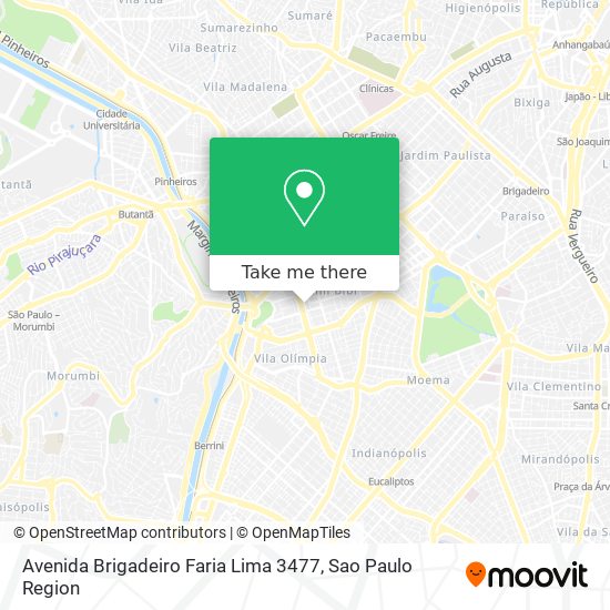 Avenida Brigadeiro Faria Lima 3477 map