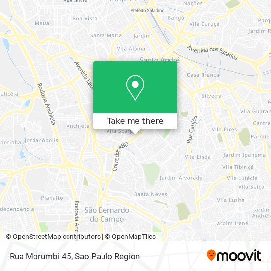 Mapa Rua Morumbi 45