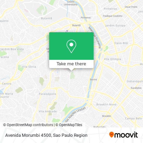 Mapa Avenida Morumbi 4500