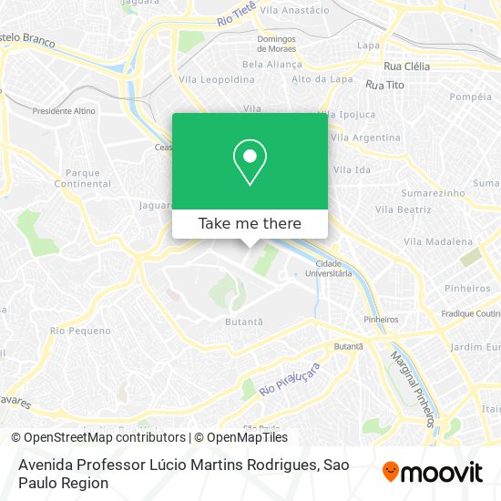 Avenida Professor Lúcio Martins Rodrigues map