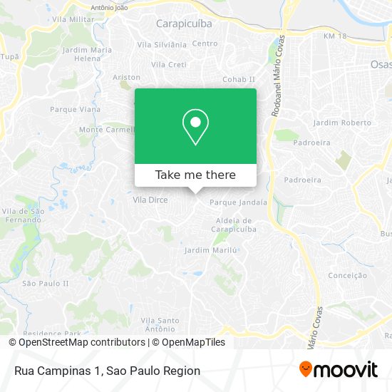 Rua Campinas 1 map