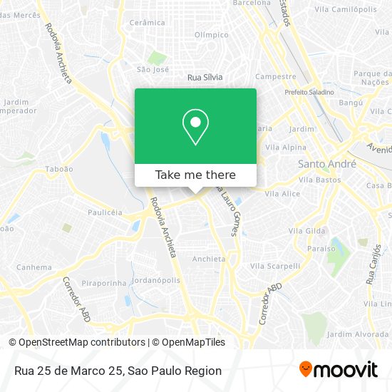 Rua 25 de Marco 25 map