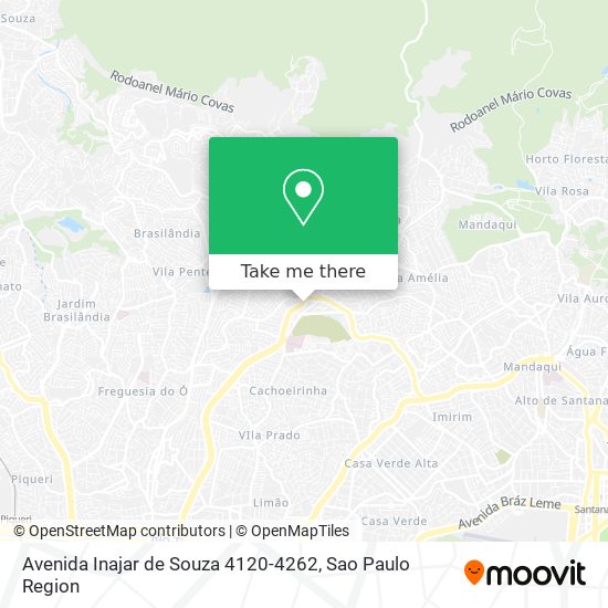 Mapa Avenida Inajar de Souza 4120-4262