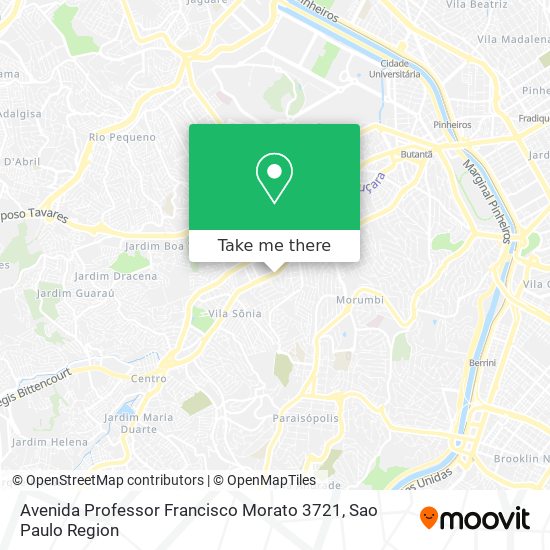 Avenida Professor Francisco Morato 3721 map