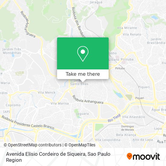 Avenida Elísio Cordeiro de Siqueira map