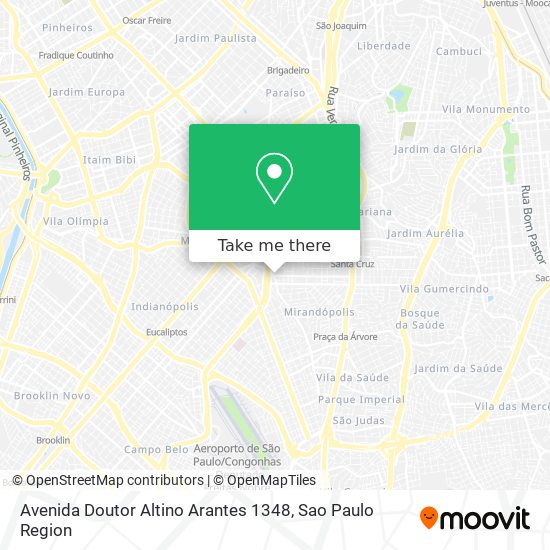 Avenida Doutor Altino Arantes 1348 map