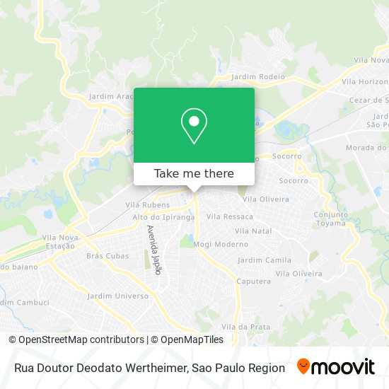 Rua Doutor Deodato Wertheimer map