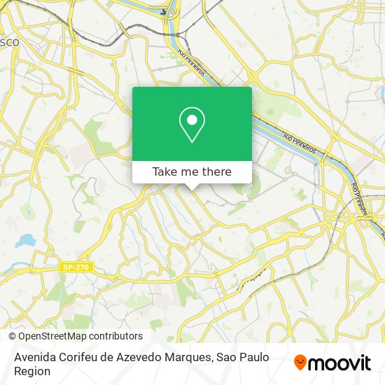 Avenida Corifeu de Azevedo Marques map