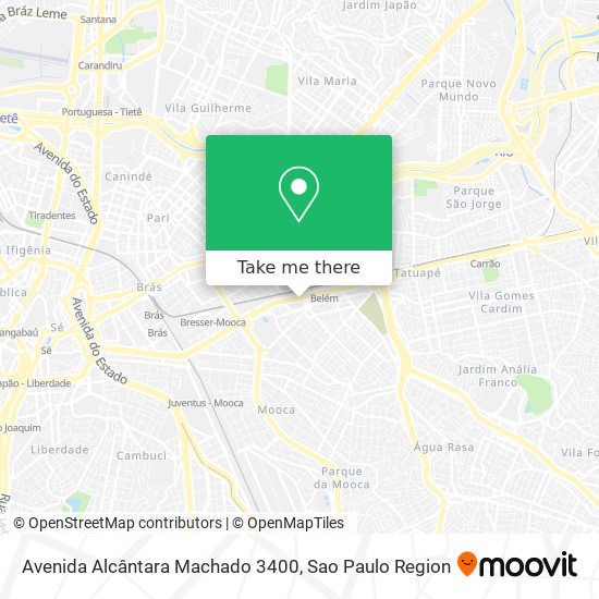 Avenida Alcântara Machado 3400 map