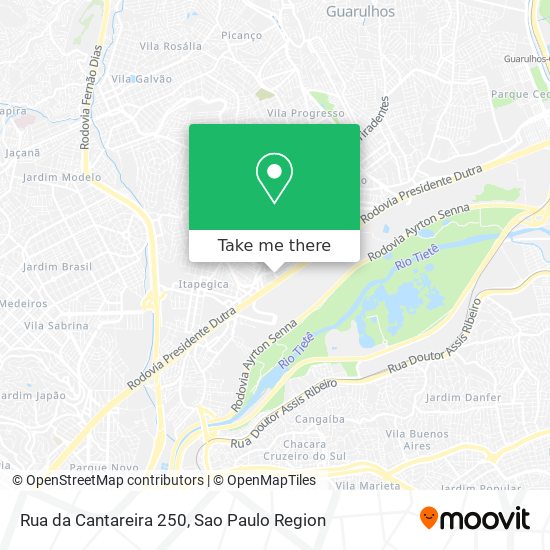 Mapa Rua da Cantareira 250