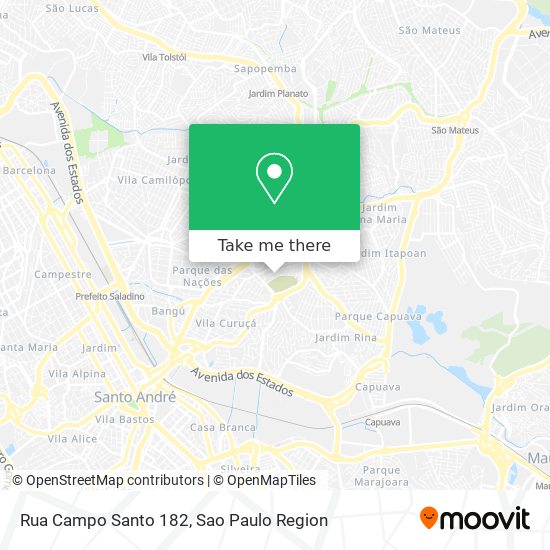 Mapa Rua Campo Santo 182