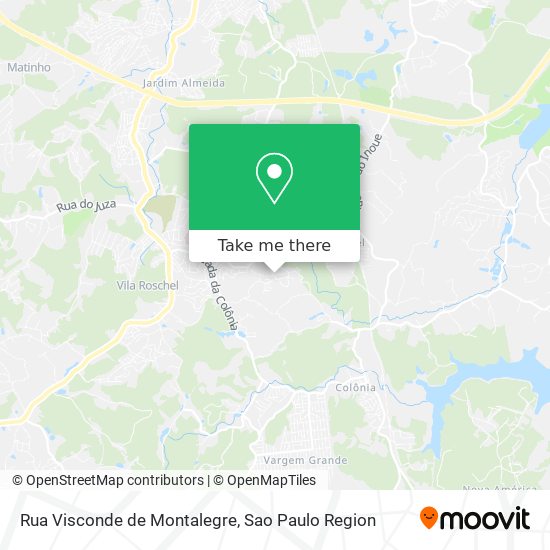 Mapa Rua Visconde de Montalegre