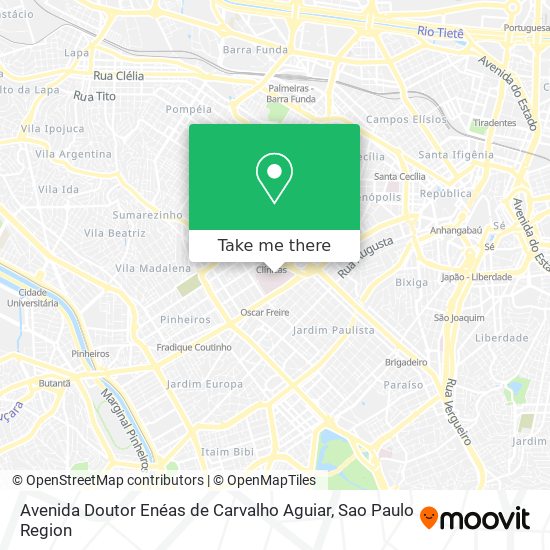 Avenida Doutor Enéas de Carvalho Aguiar map