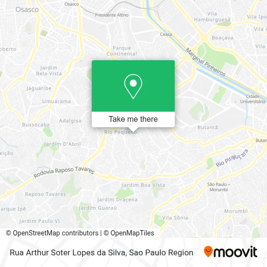Rua Arthur Soter Lopes da Silva map