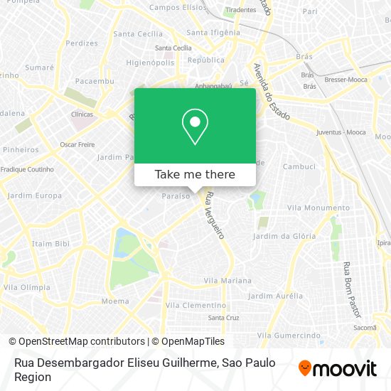 Mapa Rua Desembargador Eliseu Guilherme