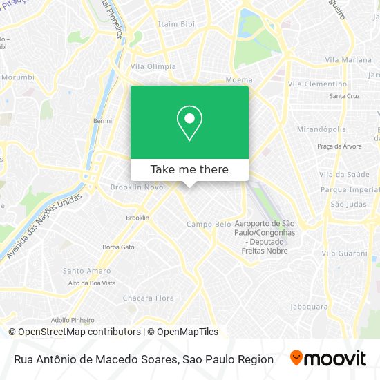 Mapa Rua Antônio de Macedo Soares
